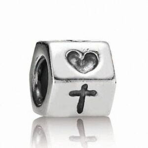 Authentic Pandora Silver Charm Hope faith and love